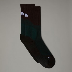 Calcetines The North Face Hiking Crew Mujer Verdes Oscuro | NF0A37O6L