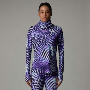 Camiseta The North Face Dragline Long-Sleeve Baselayer Mujer Morados | NF0A17D5X