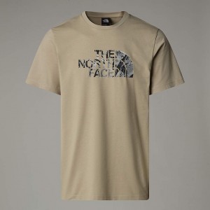 Camiseta The North Face Easy Graphic Hombre Beige | NF0A30P4X