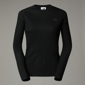 Camiseta The North Face Easy Long-Sleeve Mujer Negros | NF0A94U0E