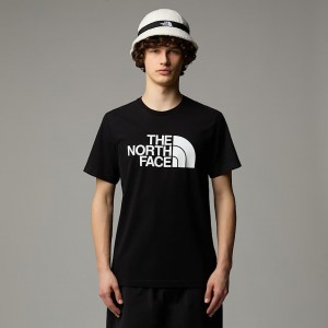 Camiseta The North Face Half Dome Hombre Negros | NF0A05L0R