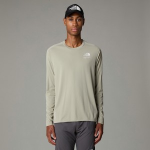 Camiseta The North Face Kikash Long-Sleeve Hombre Grises | NF0A09V6L