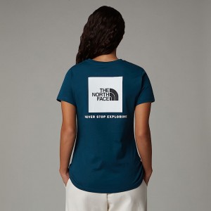 Camiseta The North Face Redbox Mujer Azul Marino | NF0A37C2P