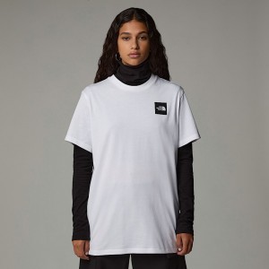 Camiseta The North Face Relaxed Fine Mujer Blancos | NF0A28X4J