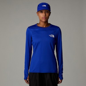 Camiseta The North Face Summit Altimetro Long-Sleeve Mujer Azules | NF0A17P8O