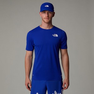 Camiseta The North Face Summit High Trail Run Hombre Azules | NF0A53T4X