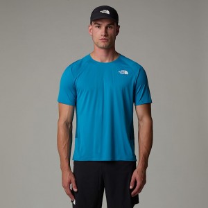 Camiseta The North Face Summit High Trail Run Hombre Azules | NF0A41S8T