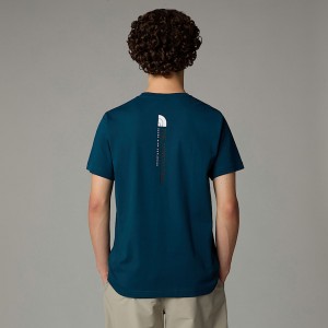 Camiseta The North Face Vertical Hombre Azul Marino | NF0A15U4T