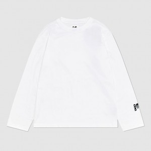 Camiseta The North Face X CDG Icon Long-Sleeve Hombre Blancos | NF0A15D0J