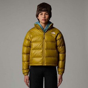 Chamarras The North Face 2000 Retro Nuptse Mujer Verde Oliva | NF0A27Z6S