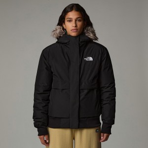 Chamarras The North Face Arctic Bomber Mujer Negros | NF0A66S4O