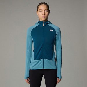 Chamarras The North Face Bolt Polartec® Power Grid™ Hooded Mujer Azules | NF0A68N2T