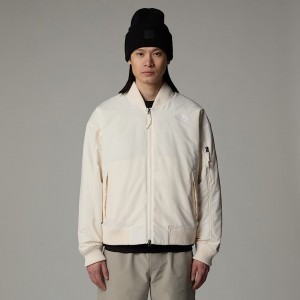Chamarras The North Face Bomber Hombre Blancos | NF0A34J5F