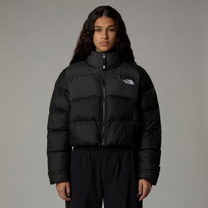 Chamarras The North Face Cropped Saikuru Mujer Negros | NF0A06A9O
