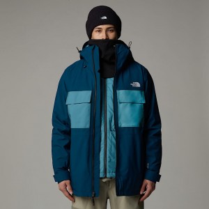 Chamarras The North Face Fourbarrel Triclimate 3-in-1 Hombre Azules | NF0A22B0L