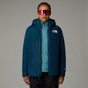 Chamarras The North Face Mountain Light Triclimate 3-in-1 GORE-TEX® Mujer Azul Marino | NF0A48Q1P
