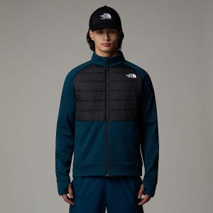 Chamarras The North Face Reaxion Hybrid Hombre Grises | NF0A53P7H