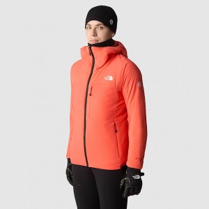 Chamarras The North Face Summit Casaval Midlayer Hoodie Mujer Coral | NF0A53N3L