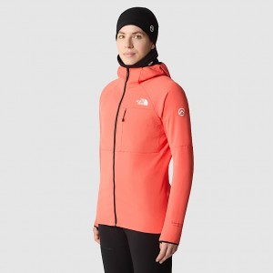 Chamarras The North Face Summit Series™ FUTUREFLEECE™ Hooded Mujer Coral | NF0A89P6U