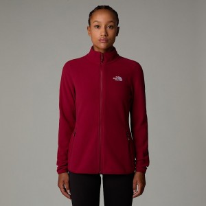 Chaquetas De Lana The North Face 100 Glacier Full-Zip Mujer Rojos | NF0A75C1G