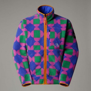 Chaquetas De Lana The North Face X Yinka Ilori Printed Reversible Hombre Azules | NF0A26C2S