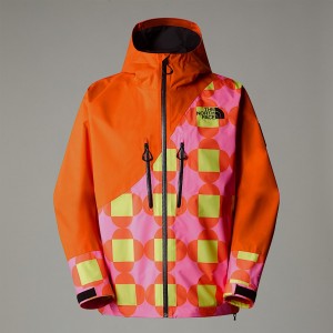 Chaquetas Shell The North Face X Yinka Ilori Printed 2L Rain Mujer Naranjas | NF0A96X3C