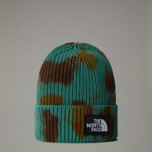 Gorro The North Face Tie Dye Logo Box Mujer Verdes | NF0A51X0Y