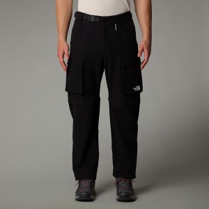 Pantalon The North Face Ancohuma Convertible Loose Hombre Negros | NF0A82N7W