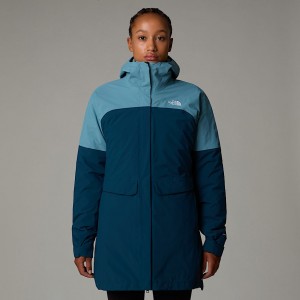 Parka The North Face DryVent™ Mono Triclimate 3-in-1 Mujer Azules | NF0A66S8S