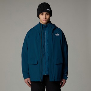 Parka The North Face DryVent™ Mono Triclimate 3-in-1 Hombre Azul Marino | NF0A29H5W