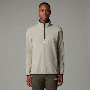 Pullover The North Face Glacier 1/4 Zip Fleece Hombre Grises | NF0A37X6N