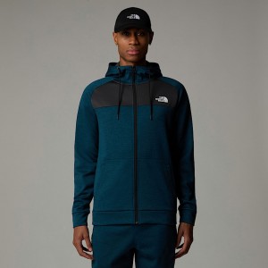Sudadera con Capucha The North Face Reaxion Fleece Full-Zip Hombre Grises | NF0A57J2V