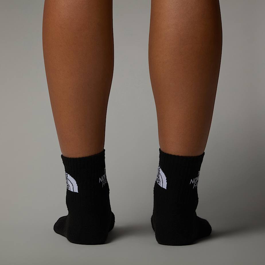 Calcetines The North Face Multi Sport Cushion 1/4 Hombre Negros | NF0A07E5Q