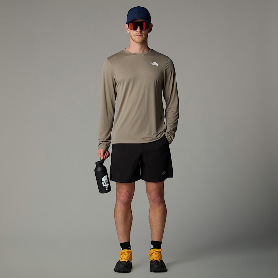 Camiseta The North Face 247 Long-Sleeve Hombre Beige | NF0A47K3Q