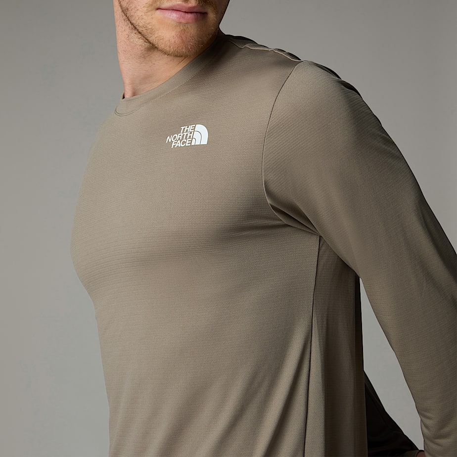 Camiseta The North Face 247 Long-Sleeve Hombre Beige | NF0A47K3Q