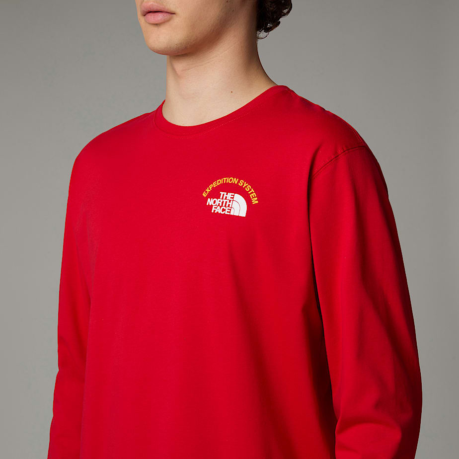 Camiseta The North Face Anniversary Long-Sleeve Hombre Rojos | NF0A82F1V