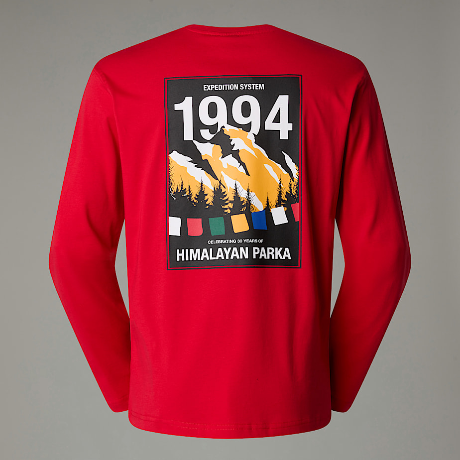 Camiseta The North Face Anniversary Long-Sleeve Hombre Rojos | NF0A82F1V