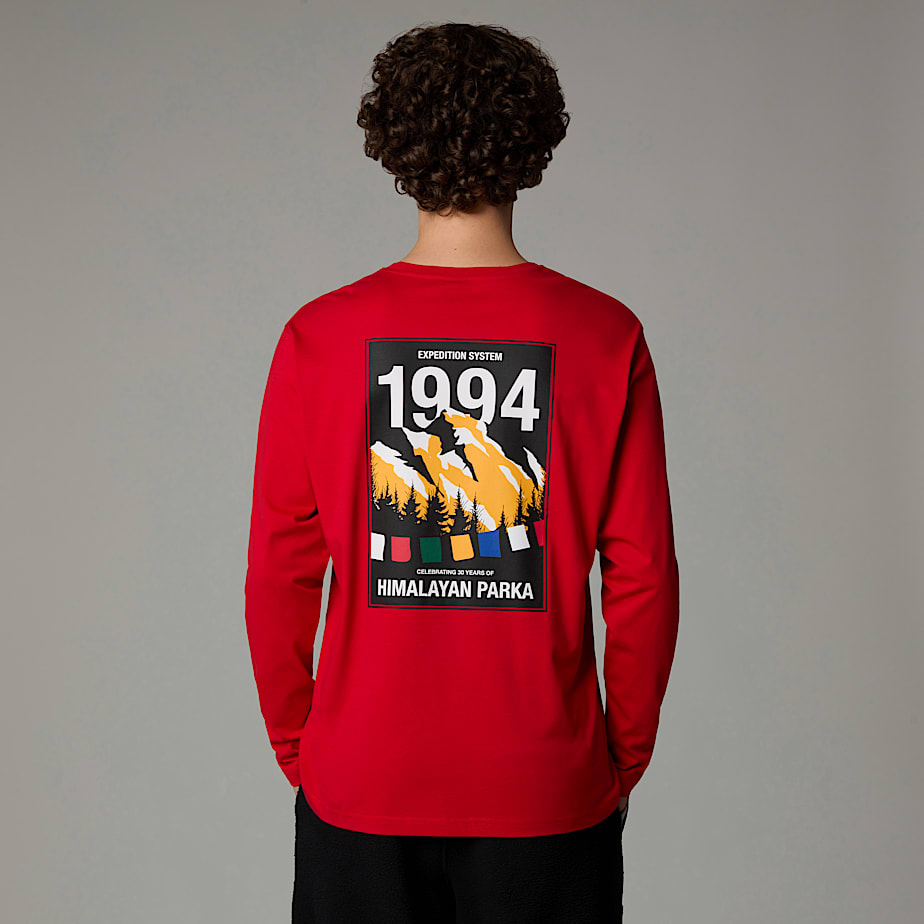 Camiseta The North Face Anniversary Long-Sleeve Hombre Rojos | NF0A82F1V