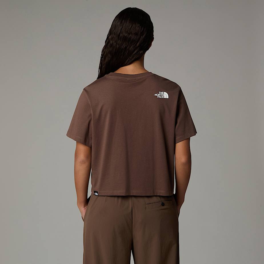 Camiseta The North Face Cropped Simple Dome Mujer Marrom | NF0A68W6H