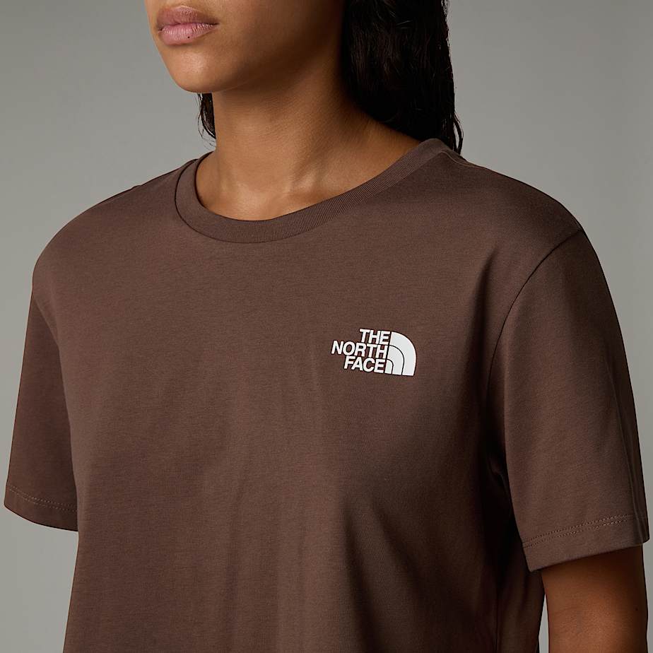 Camiseta The North Face Cropped Simple Dome Mujer Marrom | NF0A68W6H