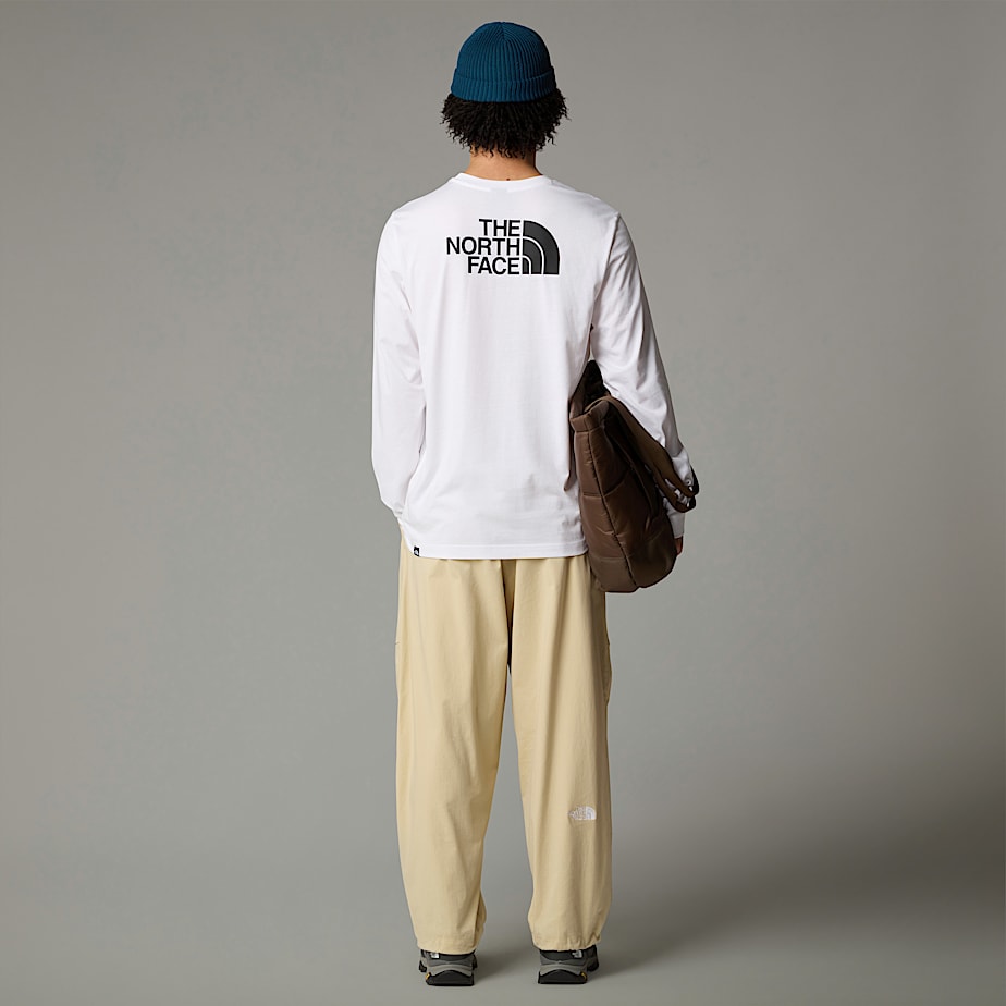 Camiseta The North Face Easy Long-Sleeve Hombre Blancos | NF0A20M7S