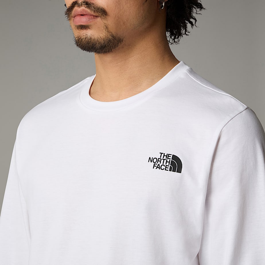 Camiseta The North Face Easy Long-Sleeve Hombre Blancos | NF0A20M7S