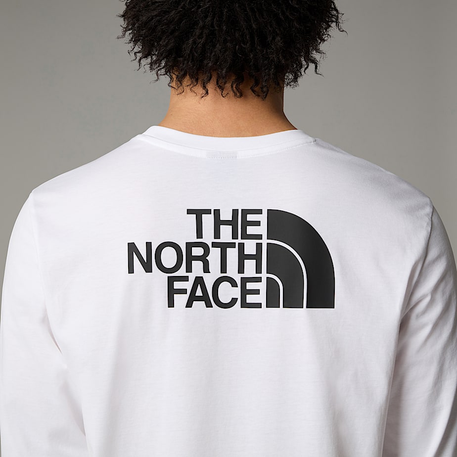 Camiseta The North Face Easy Long-Sleeve Hombre Blancos | NF0A20M7S