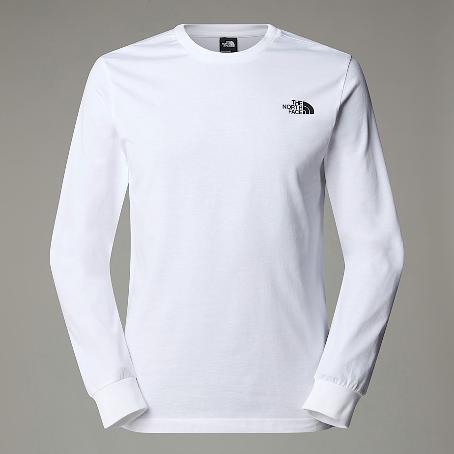 Camiseta The North Face Easy Long-Sleeve Hombre Blancos | NF0A20M7S