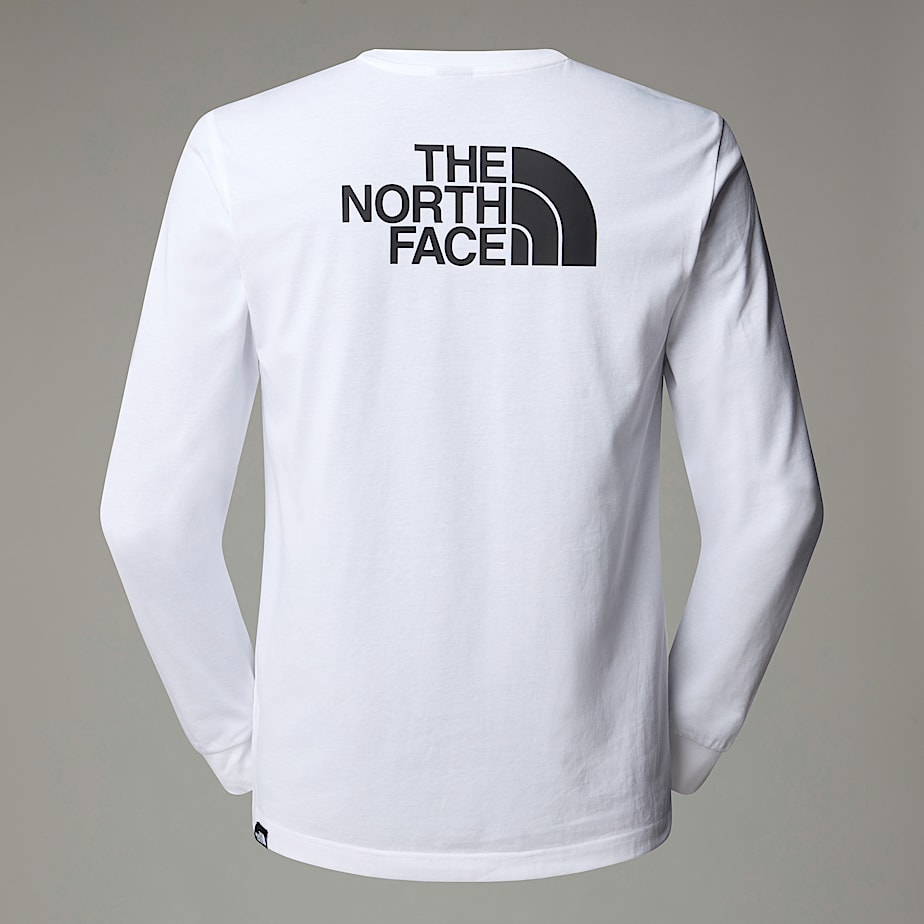 Camiseta The North Face Easy Long-Sleeve Hombre Blancos | NF0A20M7S