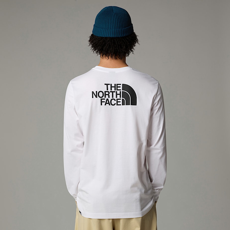 Camiseta The North Face Easy Long-Sleeve Hombre Blancos | NF0A20M7S