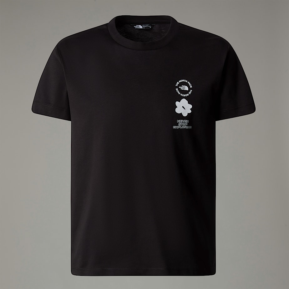 Camiseta The North Face Flower Graphic Relaxed Niños Negros | NF0A90I5V