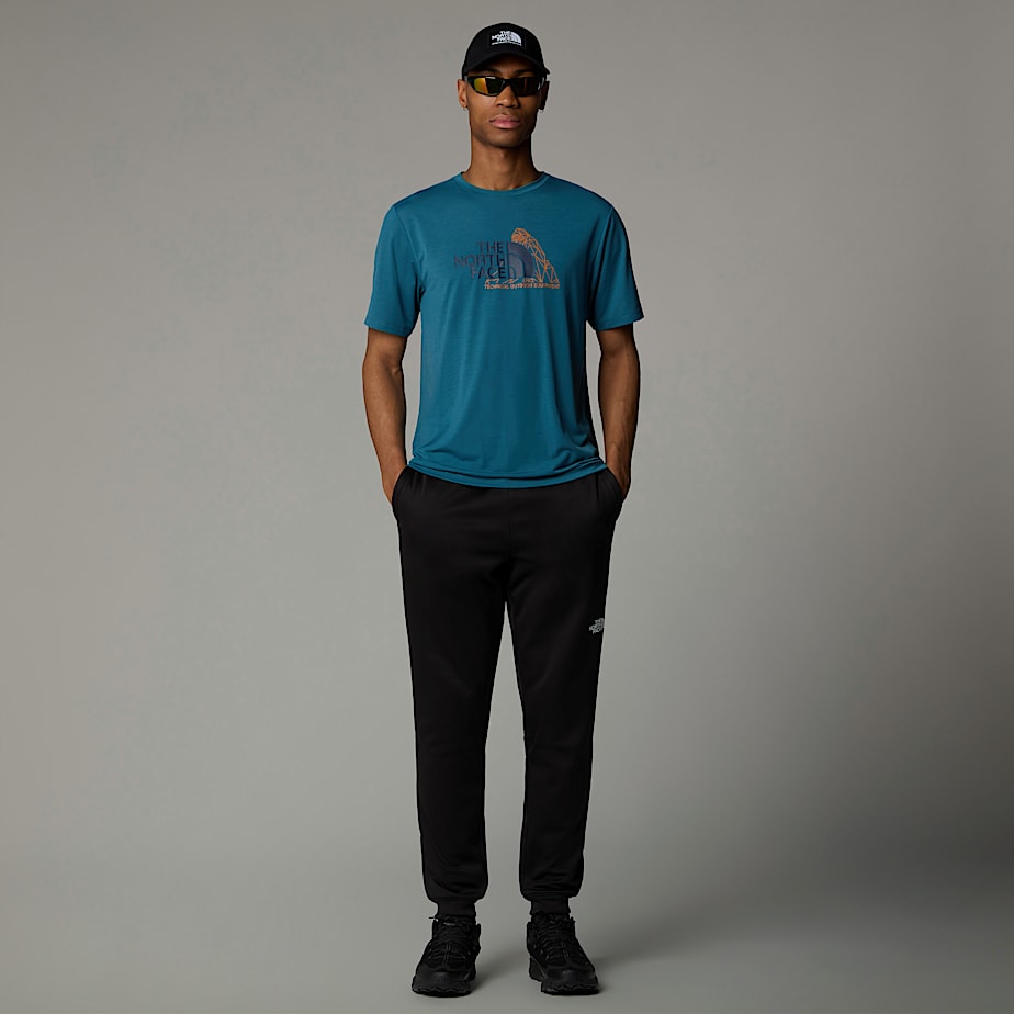 Camiseta The North Face Foundation Mountain Hombre Azules | NF0A41K7T