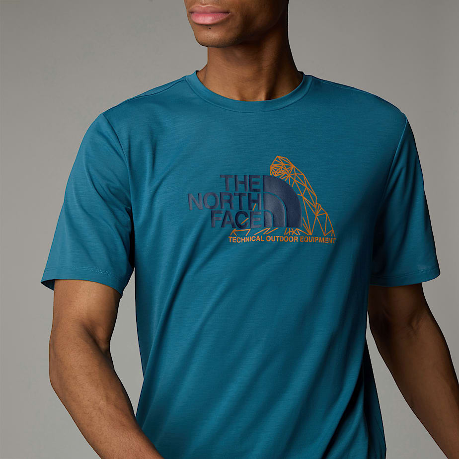 Camiseta The North Face Foundation Mountain Hombre Azules | NF0A41K7T