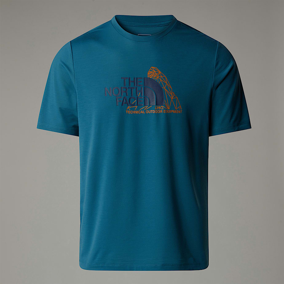 Camiseta The North Face Foundation Mountain Hombre Azules | NF0A41K7T